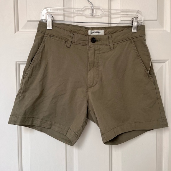 NWT Goodthreads Lightweight Chino Shorts 28 Green - Picture 2 of 14